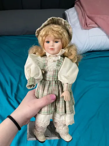 boneca de porcelana vintage