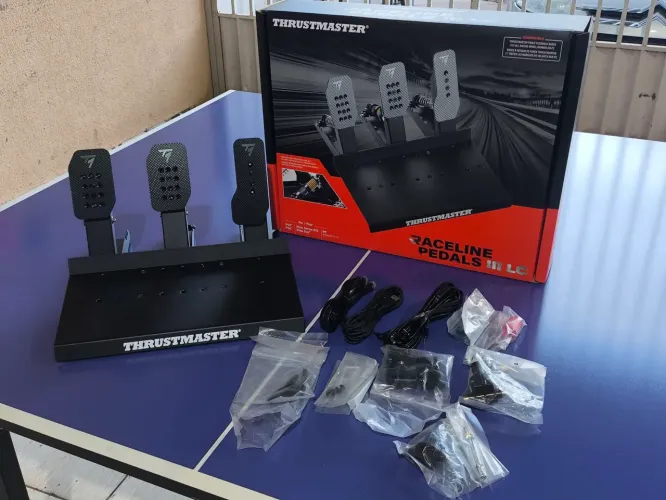 Pedal thrustmaster raceline pedals III LC 24bit hall efect load cell 100kg