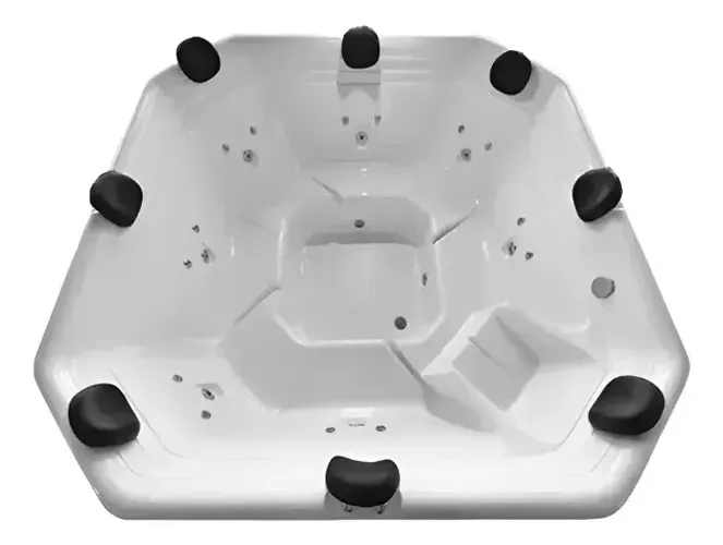  JACUZZI ® BANHEIRA - QUALITY BRANCO 8 LUGARES