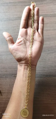 Lindo cordão de ouro 63cm de comprimento. 