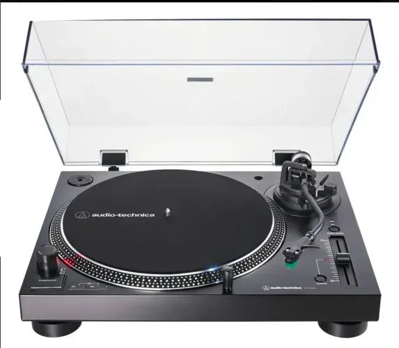 Toca discos Áudio Technica AT-LP120XUSB BK preto