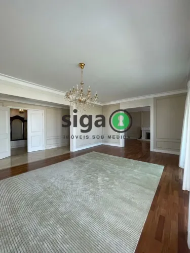 Apto no Panamby com 430m²,Venda ou Locação, 4 suites, 6 vagas, escritório, Semi Mobiliado