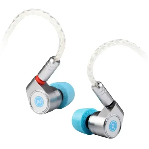 Fone IEM TinHifi T2 DLC Lacrado CNC Metal Cabo em Prata 5N Dinâmico 10mm Pin2 P2 3,5mm