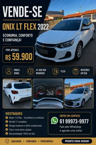 Chevrolet Onix Hatch LT 1.0 12V Flex Mec. 4P 2022