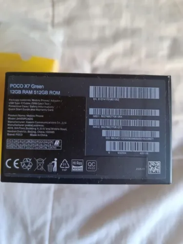 Poco x7 512 gb acompanha caixa e carregador
