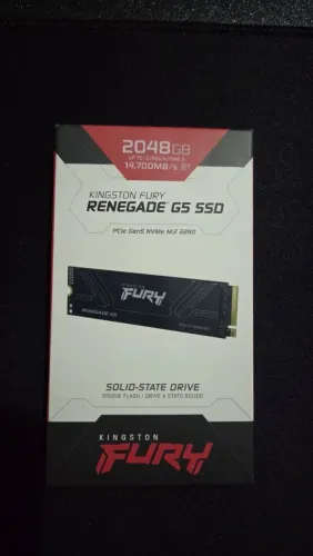 NVMe Kingston Fury Renegade G5 SSD 2TB PCie Gen5 14.700MBs/14.000MBs Compatível com PS5