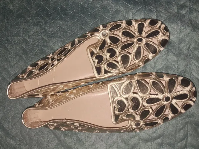 Mocassins feminino dourado n°37
