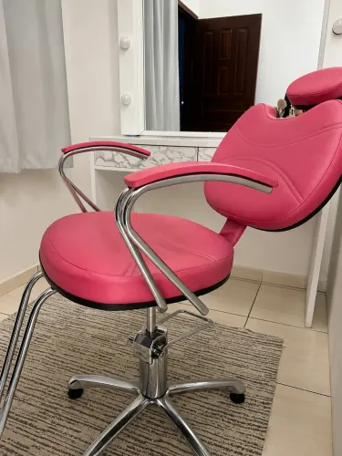 CADEIRA PARA SALÃO DE BELEZA - ROSA