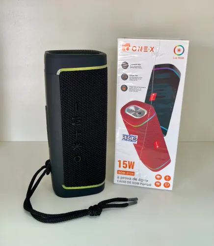 Caixa de Som Portátil Rádio FM TWS Recarregável  