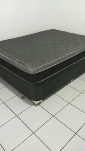 Cama baú casal com colchão