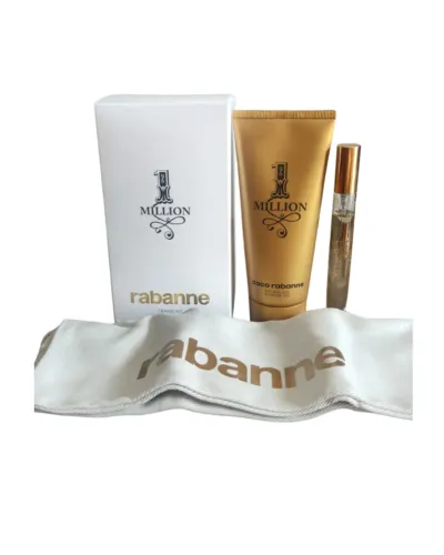Kit Perfume 1 Million Rabanne Masculino 10ml + Gel + Bolsa | Novo