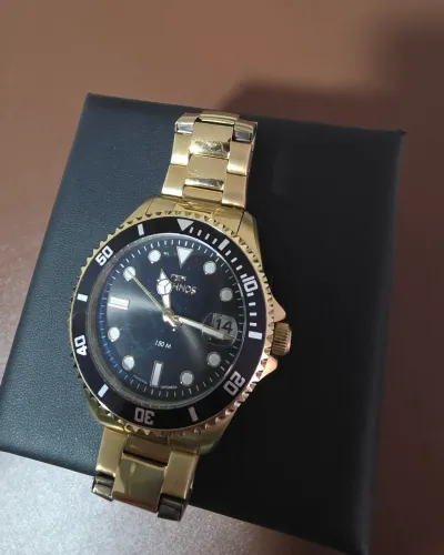 Relógio technos dourado