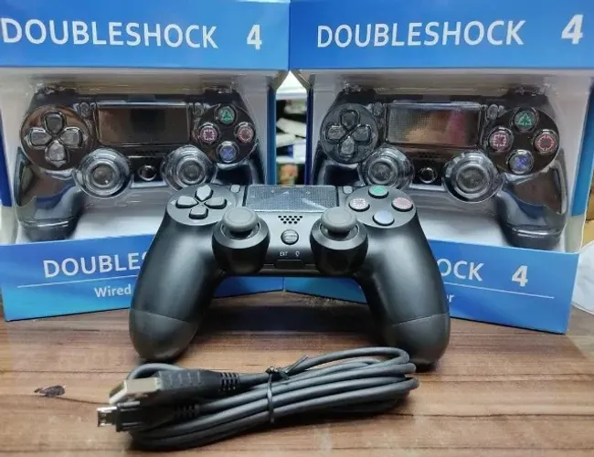 Controle ps4 sem fio DoubleShock compatível com tv com sistema xbox e pc