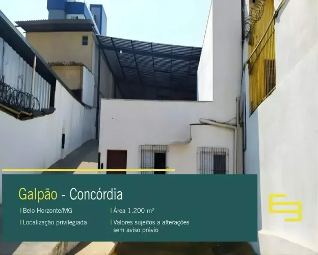 Galpão para alugar no Concórdia em BH com rampa de acesso