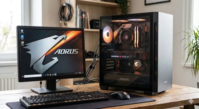 PC Gamer Completo (RX 5500 XT 8GB + Ryzen 3 + Monitor e Periféricos) - Roda Tudo!