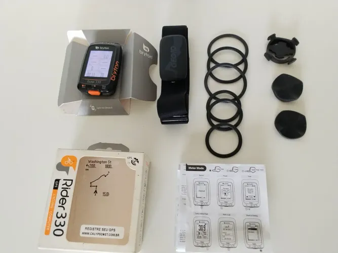 Ciclocomputador GPS Bryton Rider 330 + Cinta Cardiaca