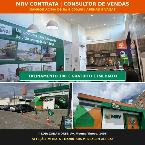 Vaga para corretor(a) de imóveis.