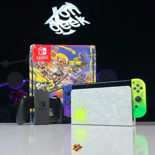 Nintendo Switch OLED Splatoon SEMINOVO | Enviamos! - Com Garantia | Aceitamos OLXPAY!