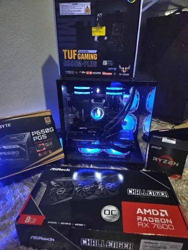 PC ryzen 5 5500 + rx7600 + 16gb ram