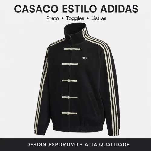 Casaco Estilo Adidas Chinês