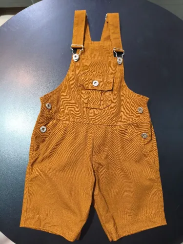 Macacão curto jeans - Masculino Infantil