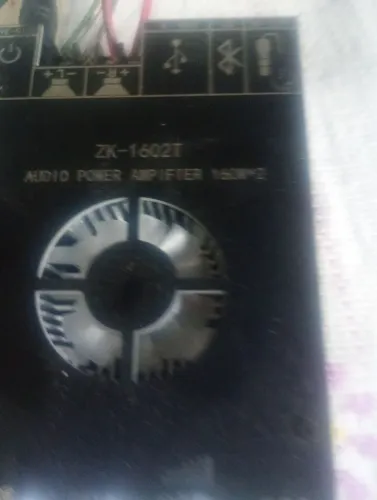 Placa amplificada dois canais de 160 watts RMS com fonte de energia 24 volts e duas samsun