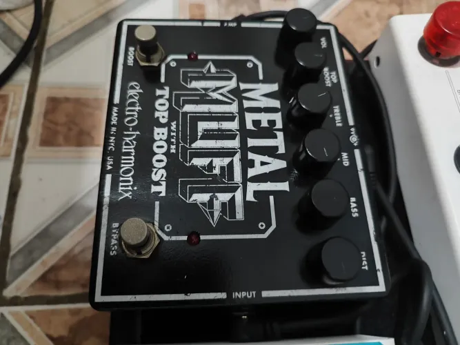 metal muff top booster troco por violão