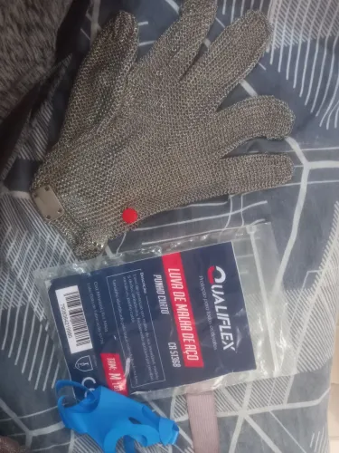 Luva de malha de aço inoxidável 