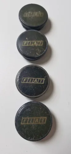 Jogo de calotas / Centro de roda originais Fiat Uno Turbo / Tempra HLX / Turbo / Tipo