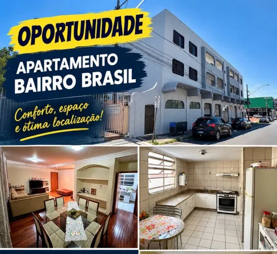 Vendo Apartamento +120m 3/4 Bairro Brasil