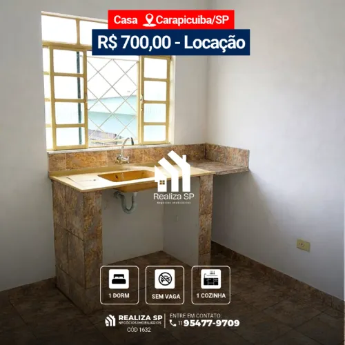 Casa Para Locação Jardim Rosa Maria Carapicuíba SP