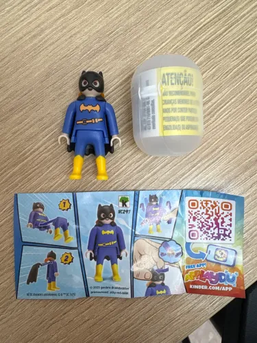 Batgirl Playmobil Heróis Kinder Ovo