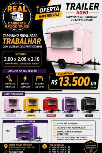 DIRETO DE FÁBRICA TRAILER, FOOD, LANCHE, COMIDA, E MAIS