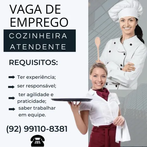 Cozinheira e Atendente