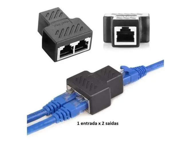 Emenda 2 em 1 Cabo De Internet