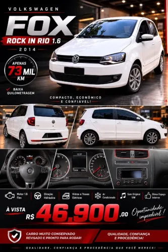 Volkswagen Fox Rock IN RIO 1.6 MI Total Flex 8V 5P 2014