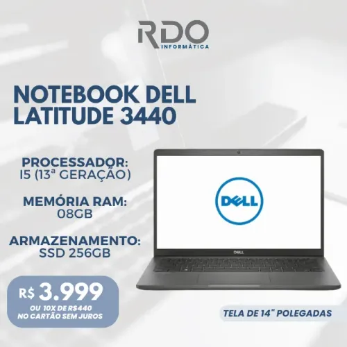 Notebook Dell Latitude 3440 i5 8gb RAM