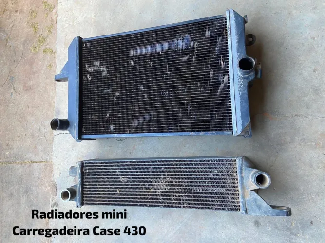 Kit radiadores água e óleo mini Carregadeira Case 430