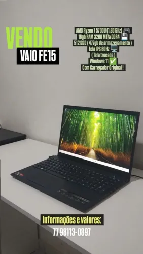 Notebook Vaio FE15