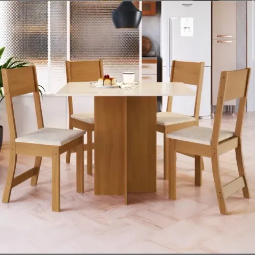 Conjunto de Jantar Lúmina 4 Lugares
