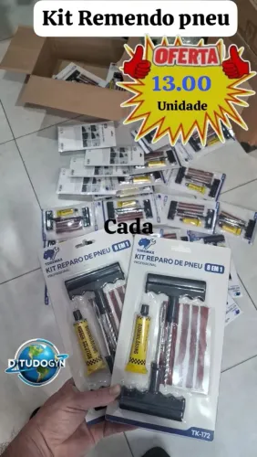 Kit Remendo pneu carro e moto 