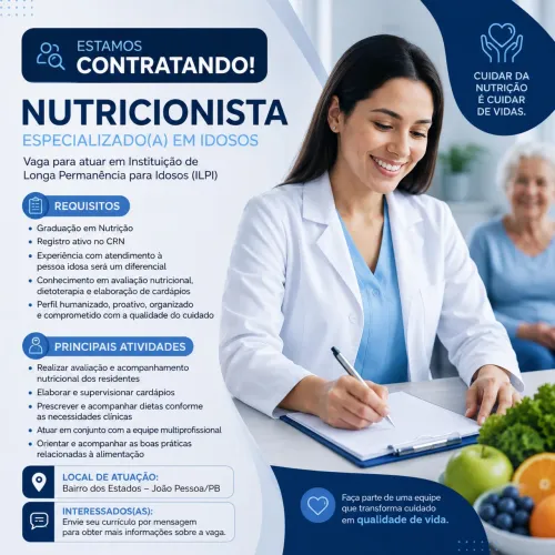 VAGA PARA NUTRICIONISTA
