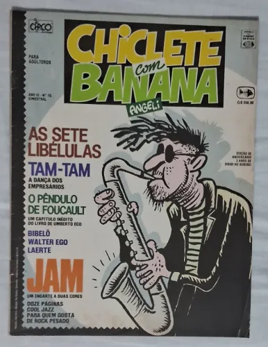 REVISTA CHICLETE COM BANANA Ano IV Número 16 1988 Ótimo estado!