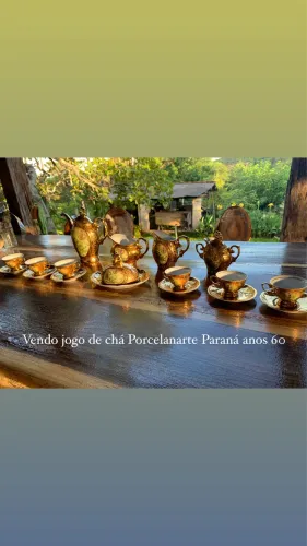 Conjuntos chá e café porcelanarte