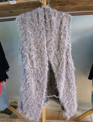 Colete Gata Ousada cinza feminino