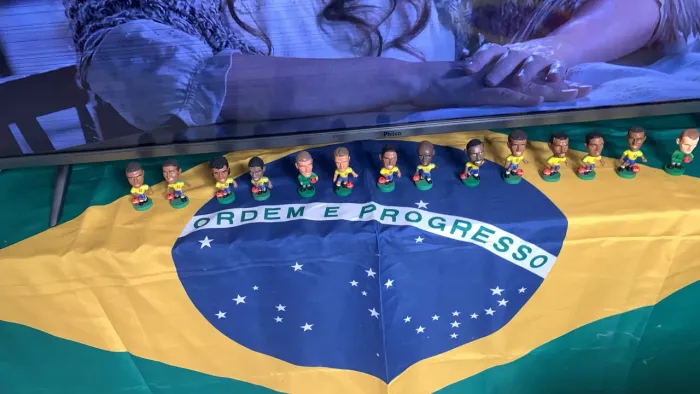 Coleção de mini jogadores seleção brasileira 