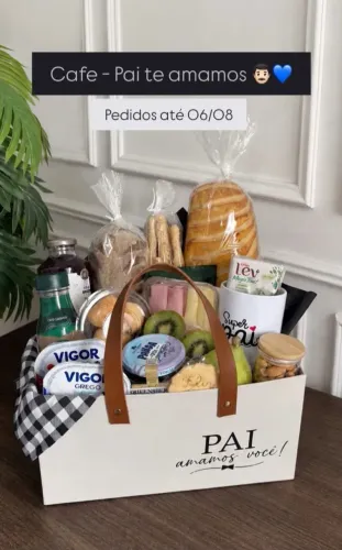 Cesta especial celebrar dia dos pais 