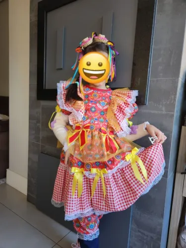 Vestido caipira infantil