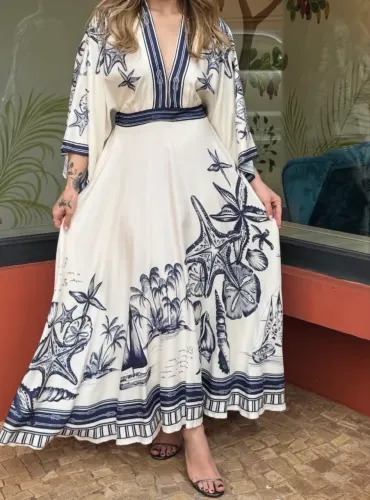 VESTIDO FARM MAR DE ONDAS