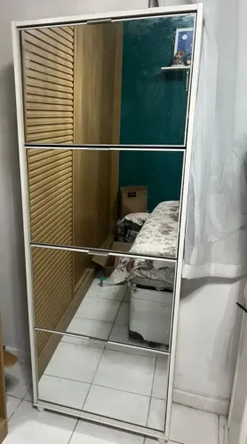 Sapateira pequim espelhada 4 portas